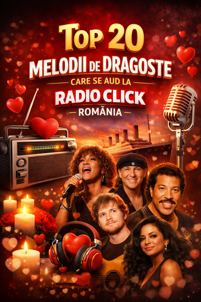 Top 20 melodii de dragoste care se aud la Radio Click Romania